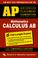 Cover of: Advanced placement examination, calculus AB
