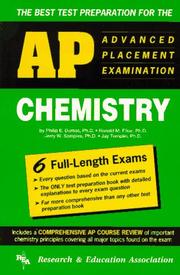 Cover of: Advanced placement examination: AP chemistry