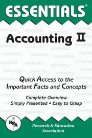 Cover of: The essentials of accounting II by Duane R. Milano