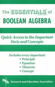 Cover of: Essentials of Boolean Algebra (Essentials)