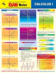 Cover of: EXAMNotes for Calculus I