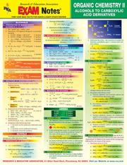 Cover of: EXAMNotes for Organic Chemistry II - Alcohols to Carboxylic Acid