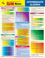 Cover of: EXAMNotes for Intermediate Algebra