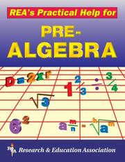 Cover of: REA's practical help for pre-algebra