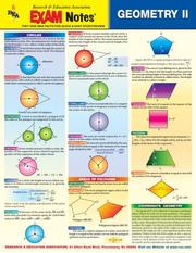 Cover of: EXAMNotes for Geometry II