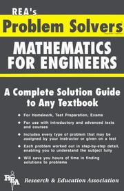 Cover of: The mathematics for engineers problem solver: a complete solution guide to any textbook