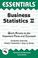 Cover of: The essentials of business statistics II