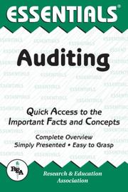 Cover of: The essentials of auditing