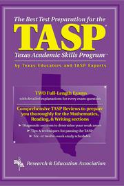 Cover of: The best test preparation for the TASP, Texas Academic Skills Program by Ellen Conner ... [et al.].