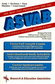 Cover of: The best test preparation for the ASVAB, Armed Services Vocational Aptitude Battery by staff of Research & Education Association.