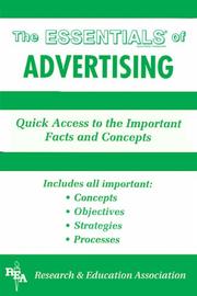 Cover of: The essentials of advertising