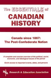 Cover of: The essentials of Canadian history | Terence Allan Crowley