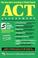 Cover of: ACT Assessment (REA) - The Very Best Coaching & Study Course (Test Preps)