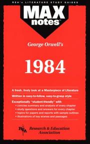 Cover of: Max Notes 1984 (George Orwell's 1984)