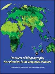 Cover of: Frontiers of Biogeography by 
