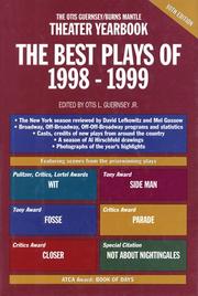 Cover of: The Best Plays of 1998-1999 (Best Plays)