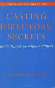 Cover of: Casting Directors' Secrets by Ginger Howard Friedman