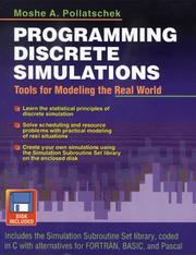 Cover of: Programming Discrete Simulations | M. A. Pollatschek