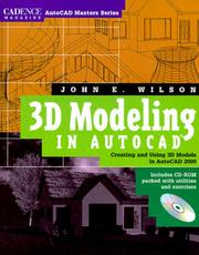 Cover of: 3D modeling in AutoCAD | Wilson, John
