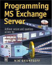 Programming MS Exchange Server by Nik Okuntseff