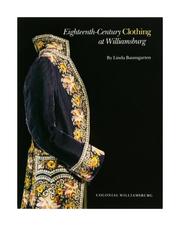 Cover of: Eighteenth-century clothing at Williamsburg