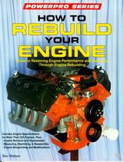 Cover of: How to rebuild your engine