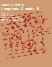 Cover of: Analog MOS integrated circuits, II by edited by Paul R. Gray, Bruce A. Wooley, Robert W. Brodersen.