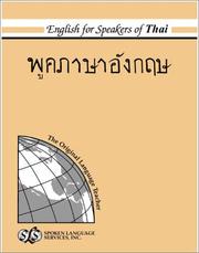 Cover of: English for Speakers of Thai