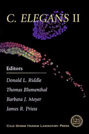 Cover of: C. Elegans II : Monograph 33 (Cold Spring Harbor Monograph Series,33) (Cold Spring Harbor Monograph)