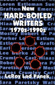 Cover of: New hard-boiled writers, 1970s-1990s