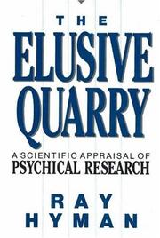 Cover of: elusive quarry | Ray Hyman