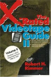 Cover of: The X-Rated Videotape Guide II