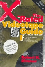 Cover of: The X-Rated Videotape Guide (X-Rated Videotape Guide, 2 & 3)