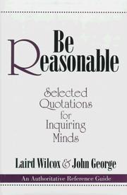 Cover of: Be reasonable | 