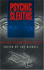 Cover of: Psychic sleuths: ESP and sensational cases