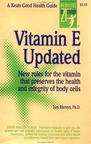 Cover of: Vitamin E Updated by Len Mervyn