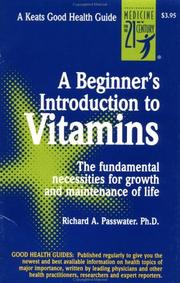 Cover of: A Beginner's Introduction to Vitamins