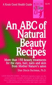 Cover of: An ABC of Natural Beauty Recipes