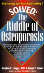 Cover of: Solved: the riddle of osteoporosis