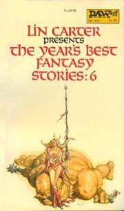 Cover of: The Year's Best Fantasy Stories by Lin Carter