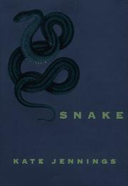 Cover of: Snake by Kate Jennings