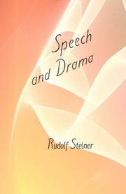Cover of: Speech and Drama by Rudolf Steiner