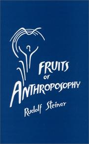 Cover of: Fruits of Anthroposophy by Rudolf Steiner, Rudolf Steiner