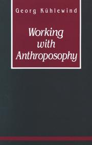 Cover of: Working with anthroposophy