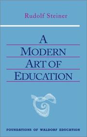 Cover of: A modern art of education by Rudolf Steiner