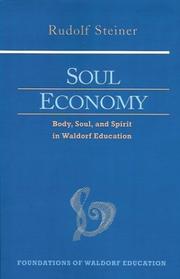 Cover of: Soul economy by Rudolf Steiner