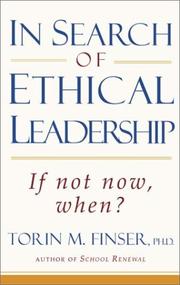 Cover of: In Search of Ethical Leadership: If Not Now, When?