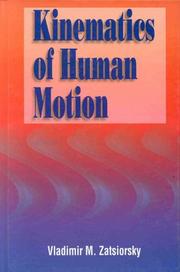 Cover of: Kinematics of human motion