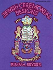 Cover of: Jewish ceremonial designs | Rimma Reyder