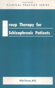 Cover of: Group therapy for schizophrenic patients